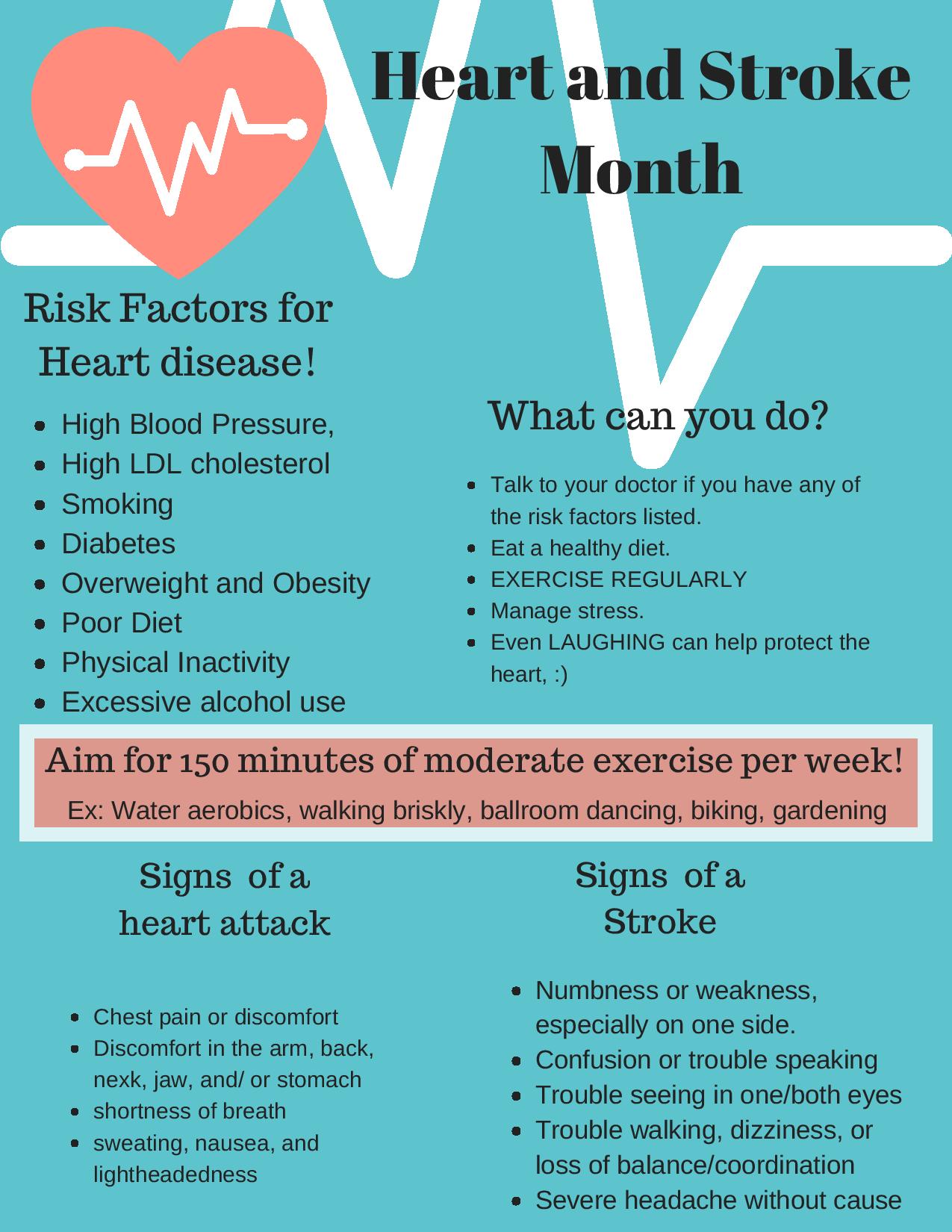 February 2018 American Heart Association's Heart and Stroke Month